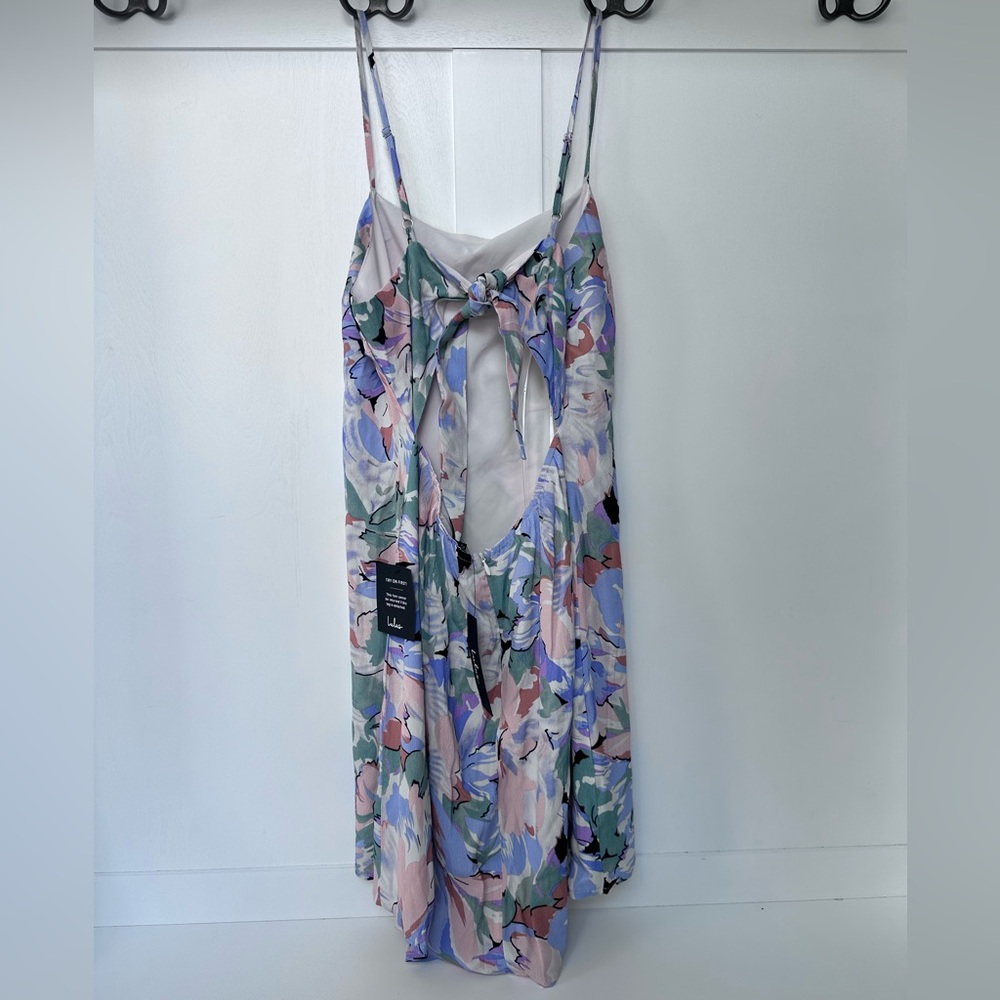 Lulu's Impressions of Love Floral Print Mini Dress Romper Spring Summer - Size M - Picture 4 of 7